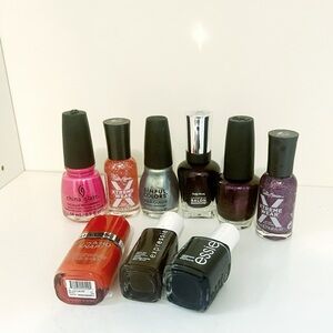 Bundle of 9 misc nail polish